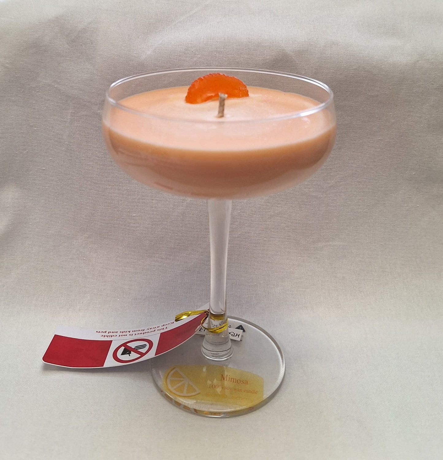 Minty mojito & Mimosa cocktail candle