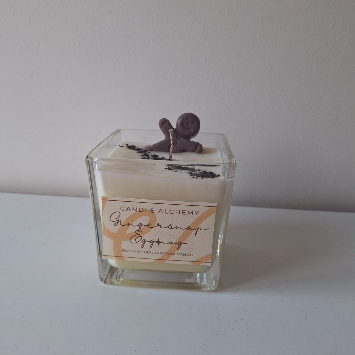 Gingersnap Eggnog Soy Candle - Warm Spiced Holiday Aroma